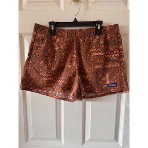 Patagonia Barely Baggies Shorts Womens Size Medium Tribal Print 57044 FA22 Nylon